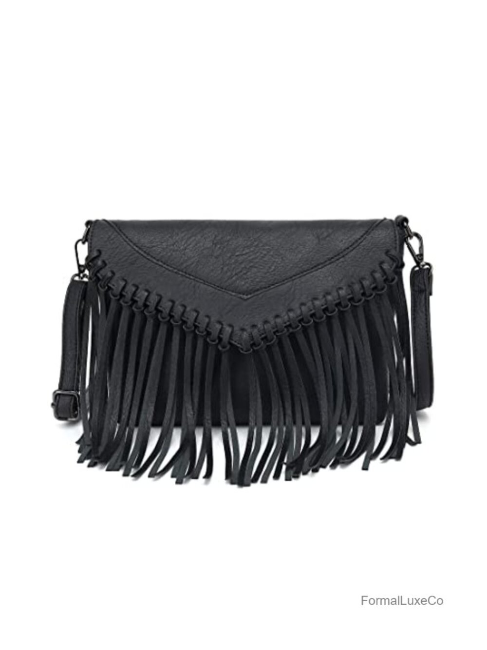 Fringe Crossbody Purse Women Faux Leather Tassel Western Boho Handbag Shoulder